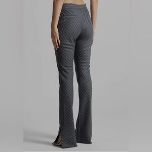 NWOT manière de voir gray flare dress pants size 10 trousers designer luxury